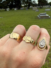 Load image into Gallery viewer, Antique 9k Gold Buckle Ring Size 7
