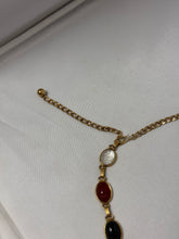 Load image into Gallery viewer, Vintage Gold Plated Carved Scarab Beetle Necklace
