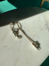 Load image into Gallery viewer, Celestial Slider Charm Sterling Silver Bracelet 6.75”
