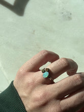 Load image into Gallery viewer, Vintage Sterling Silver Opal, Citrine &amp; Peridot Ring Size 5
