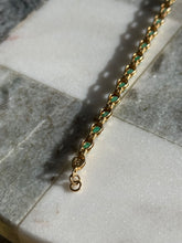 Load image into Gallery viewer, Natural Emerald Gold Vermeil Tennis Bracelet
