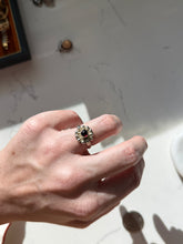 Load image into Gallery viewer, Garnet Cabochon Sterling Silver Ring Size 7
