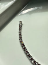 Load image into Gallery viewer, Sterling Silver Tennis Bracelet 6.5”
