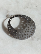 Load image into Gallery viewer, Vintage Modernist Sterling Silver Circle Pendant
