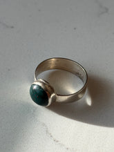Load image into Gallery viewer, Vintage Bloodstone Sterling Silver Ring Size 10
