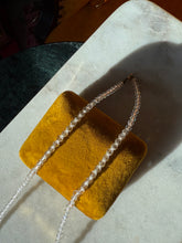 Load image into Gallery viewer, Vintage Crystal 14k Gold Necklace 17.5”
