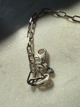 Load image into Gallery viewer, Italian Paperclip Link Sterling Silver Bracelet 7.5”
