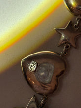 Load image into Gallery viewer, Chunky Vintage Mexican Sterling Silver Heart &amp; Star Necklace
