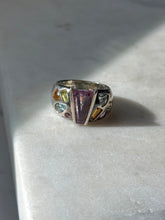 Load image into Gallery viewer, Multistone Sterling Silver Ring Size 6.25
