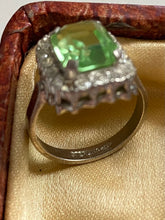 Load image into Gallery viewer, Uranium Glass Sterling Silver Ring
