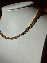 Load image into Gallery viewer, Rope Chain Gold Vermeil Necklace 16”
