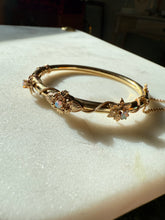 Load image into Gallery viewer, Opal 14k Gold Bangle Bracelet 6.25”
