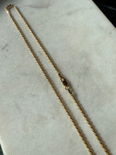 Load image into Gallery viewer, Italian Gold Vermeil Rope Chain 16”
