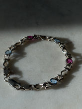 Load image into Gallery viewer, Multicolor Sterling Silver Bracelet 7”
