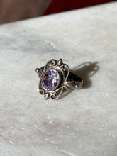 Load image into Gallery viewer, Amethyst Sterling Silver Ring Size 5.5
