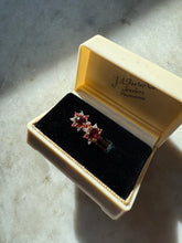 Load image into Gallery viewer, Garnet &amp; Ruby 14k Yellow Gold Push Back Earrings
