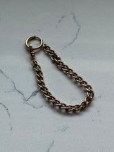 Load image into Gallery viewer, Gold Fill Etched Cuban Curb Link Bracelet w/ Large Spring Ring 7.5”
