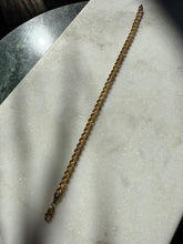 Load image into Gallery viewer, Double Rope Gold Vermeil Bracelet 7.5”
