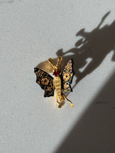 Load image into Gallery viewer, Vintage Gold Plated Butterfly Brooch
