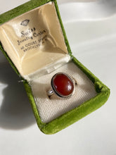 Load image into Gallery viewer, Carnelian Vintage Sterling Silver Ring
