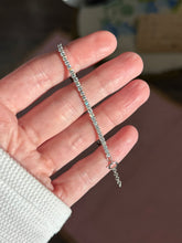 Load image into Gallery viewer, Sterling Half Cuban Half Tennis Bracelet
