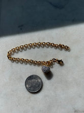 Load image into Gallery viewer, Italian Gold Vermeil CZ Heart Bracelet 7.5”
