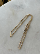 Load image into Gallery viewer, Antique 14k watch chain w/ Dog Clip 14”
