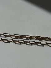 Load image into Gallery viewer, Paperclip Link Lightweight 14k Yellow Gold Chain 20”
