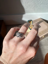 Load image into Gallery viewer, Judith Ripka Blue Sapphire Sterling Silver Ring Size 7
