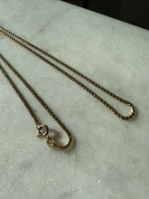 Load image into Gallery viewer, Vintage 14k Yellow Gold Flat Box Chain 19.5”
