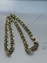 Load image into Gallery viewer, Italian Chunky Gold Vermeil Mariner Link Chain 22”
