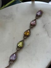Load image into Gallery viewer, Multicolor Glass Sterling Silver Bracelet
