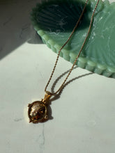 Load image into Gallery viewer, Gold Vermeil Coin Rope Necklace 18”
