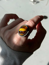 Load image into Gallery viewer, Amber Sterling Silver Ring Size 8.5
