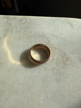 Load image into Gallery viewer, Synthetic Red Stone 14k Gold Band Size 4.75
