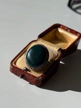Load image into Gallery viewer, Vintage Bloodstone Sterling Silver Ring Size 8

