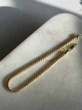 Load image into Gallery viewer, Franco Link Gold Vermeil Bracelet 8”

