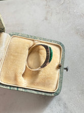 Load image into Gallery viewer, Green Crushed Turquoise Sterling Silver Ring Size 8.25
