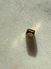 Load image into Gallery viewer, ‘I’ Initial 14k Yellow Gold Cube Slider Charm
