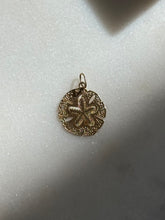 Load image into Gallery viewer, Dainty 14k Yellow Gold Mini Sand Dollar Charm
