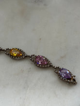 Load image into Gallery viewer, Multicolor Glass Sterling Silver Bracelet
