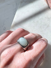 Load image into Gallery viewer, Jade Sterling Silver Ring Size 7
