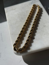 Load image into Gallery viewer, Vintage 12k Gold Fill Chunky Rope Chain 18”
