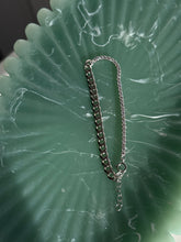 Load image into Gallery viewer, Sterling Half Cuban Half Tennis Bracelet
