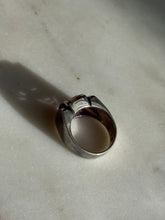 Load image into Gallery viewer, Multistone Solid Sterling Silver Ring Size 8
