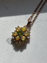 Load image into Gallery viewer, Opal &amp; Peridot Gold Vermeil Necklace
