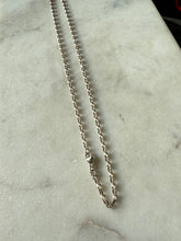 Load image into Gallery viewer, Dainty Rolo Sterling Silver Chain 17.5”
