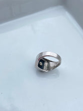 Load image into Gallery viewer, ‘K’ Initial Sterling Silver Signet Ring
