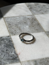 Load image into Gallery viewer, Blue Topaz Sterling Silver Band Size 10.25
