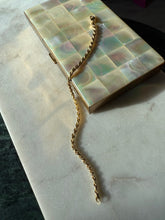 Load image into Gallery viewer, Italian Gold Vermeil Solid Rope Chain Bracelet 7.25”
